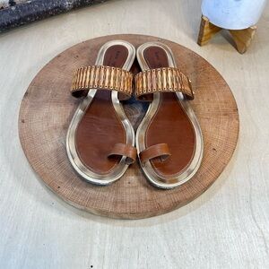 Kate Spade | Embellished Strap Sandals in Brown Size 7.5